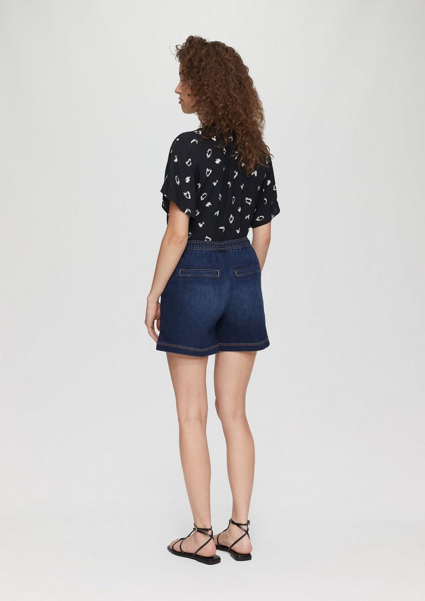 S.Oliver Jeans-Short / Mid Rise / Elastikbund