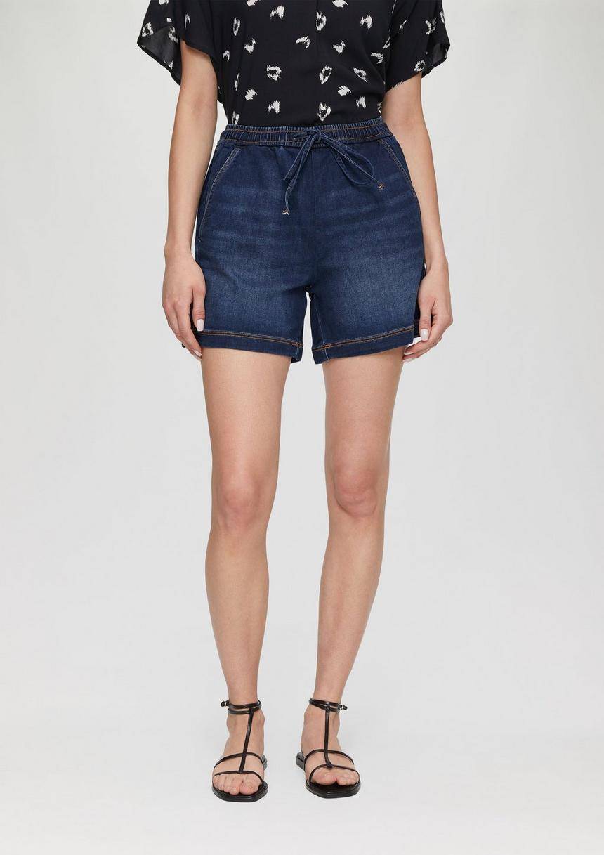 S.Oliver Jeans-Short / Mid Rise / Elastikbund