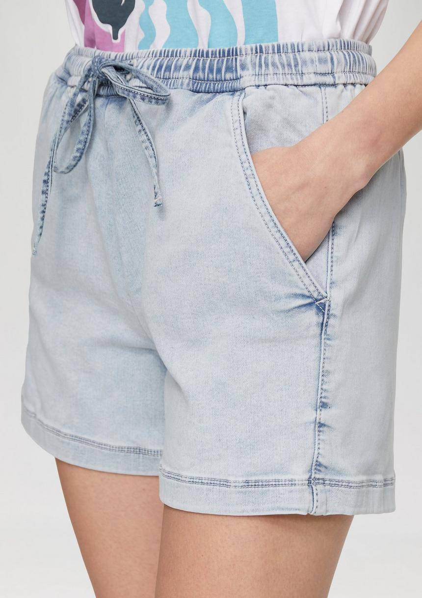 S.Oliver Jeans-Short / Mid Rise / Elastikbund