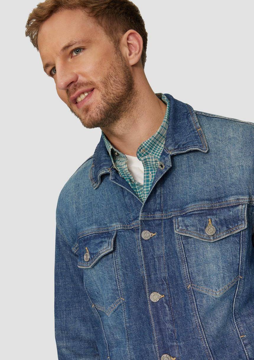 S.Oliver Jeansjacke Aus Baumwollstretch