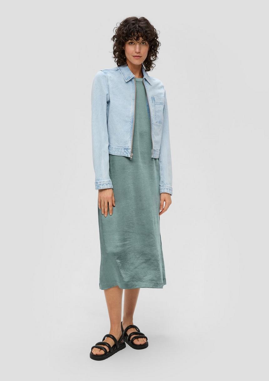 S.Oliver Jeansjacke Mit Hemdkragen