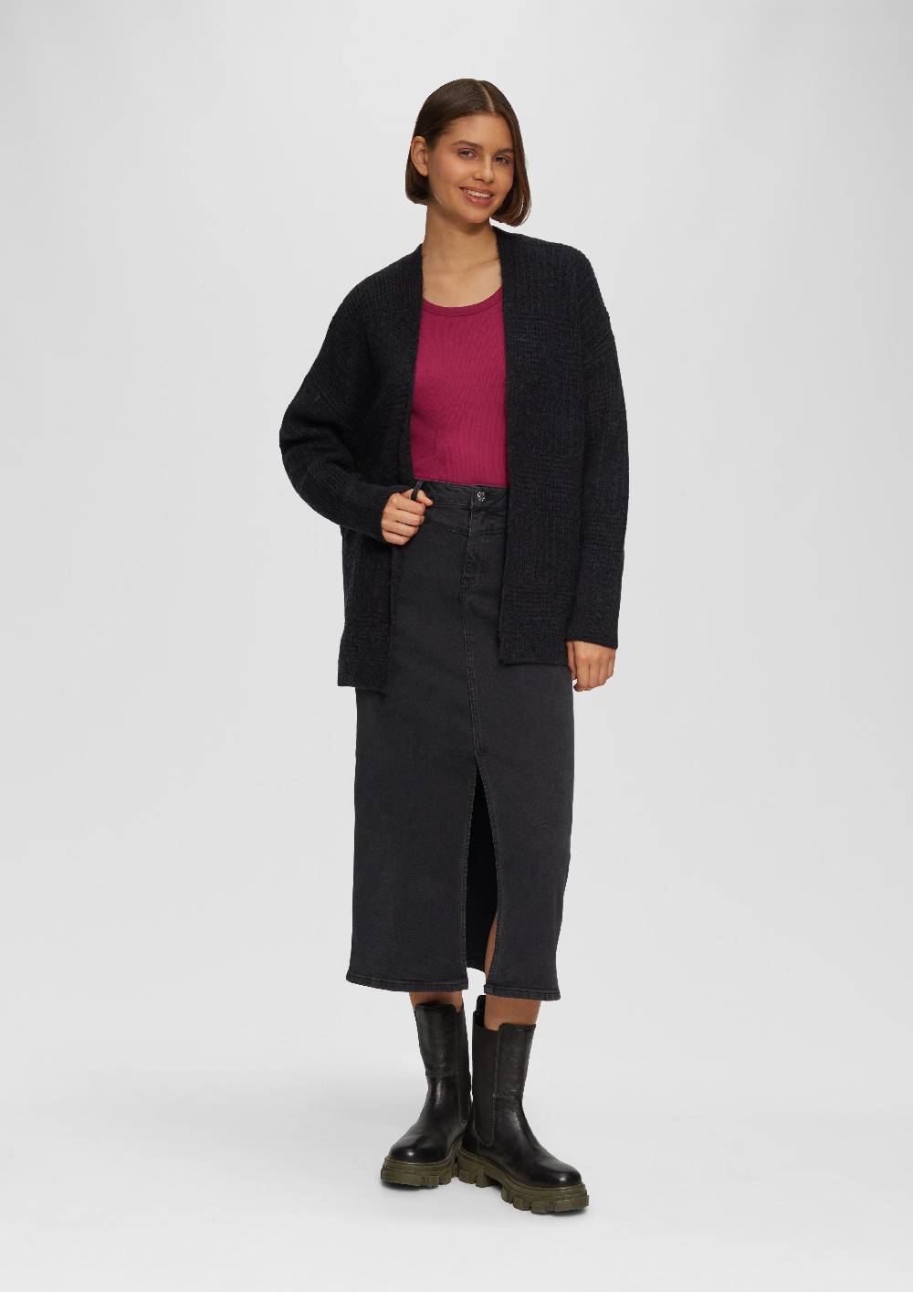 S.Oliver Jeansrock Mit Sattelbund