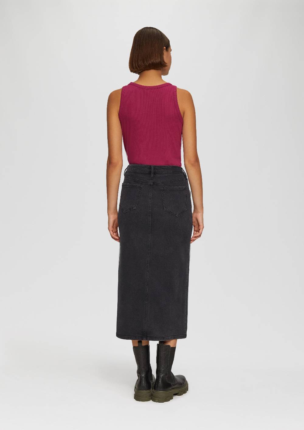 S.Oliver Jeansrock Mit Sattelbund