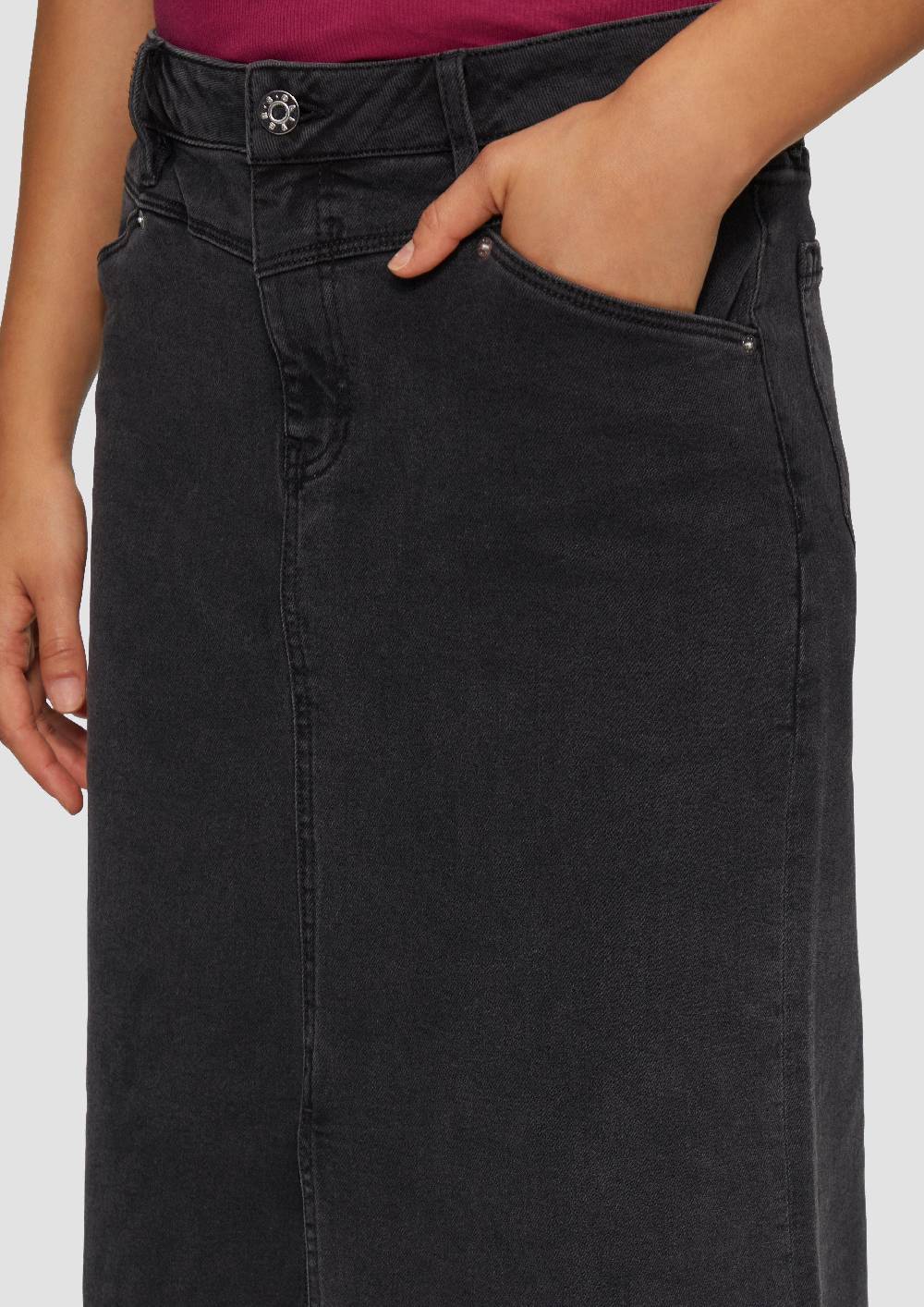 S.Oliver Jeansrock Mit Sattelbund