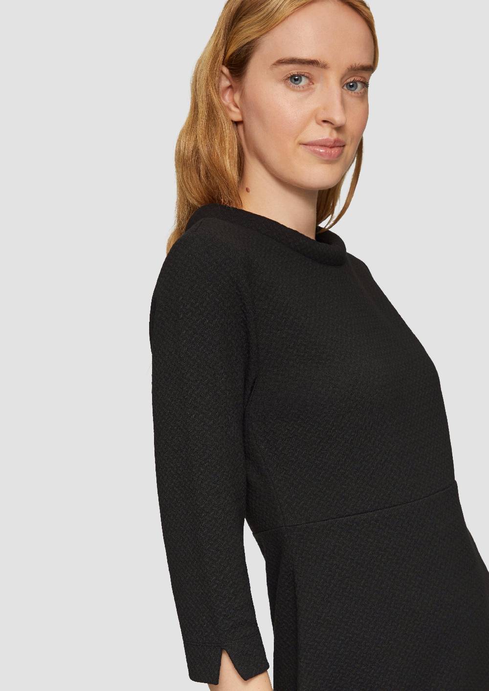 S.Oliver Jersey-Etuikleid Mit Struktur