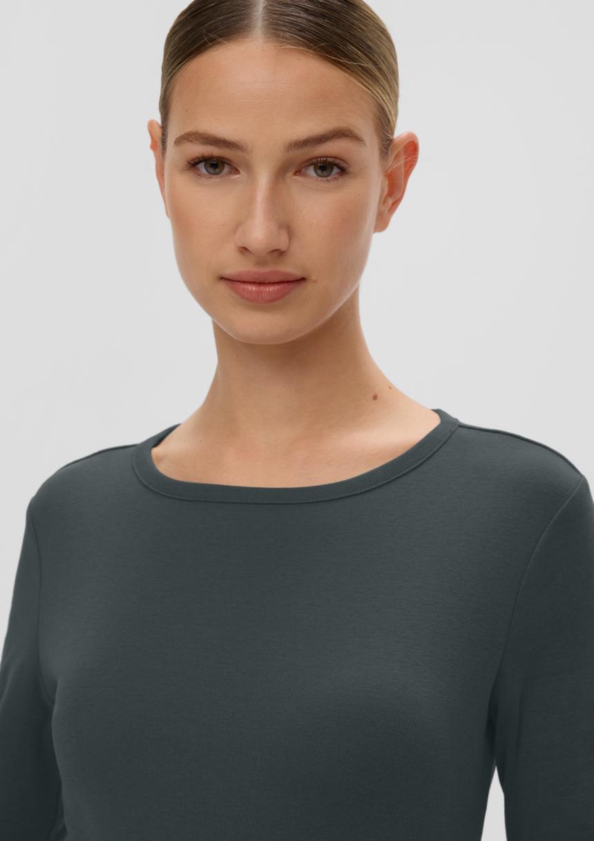 S.Oliver Jersey-Langarmshirt Im Slim Fit