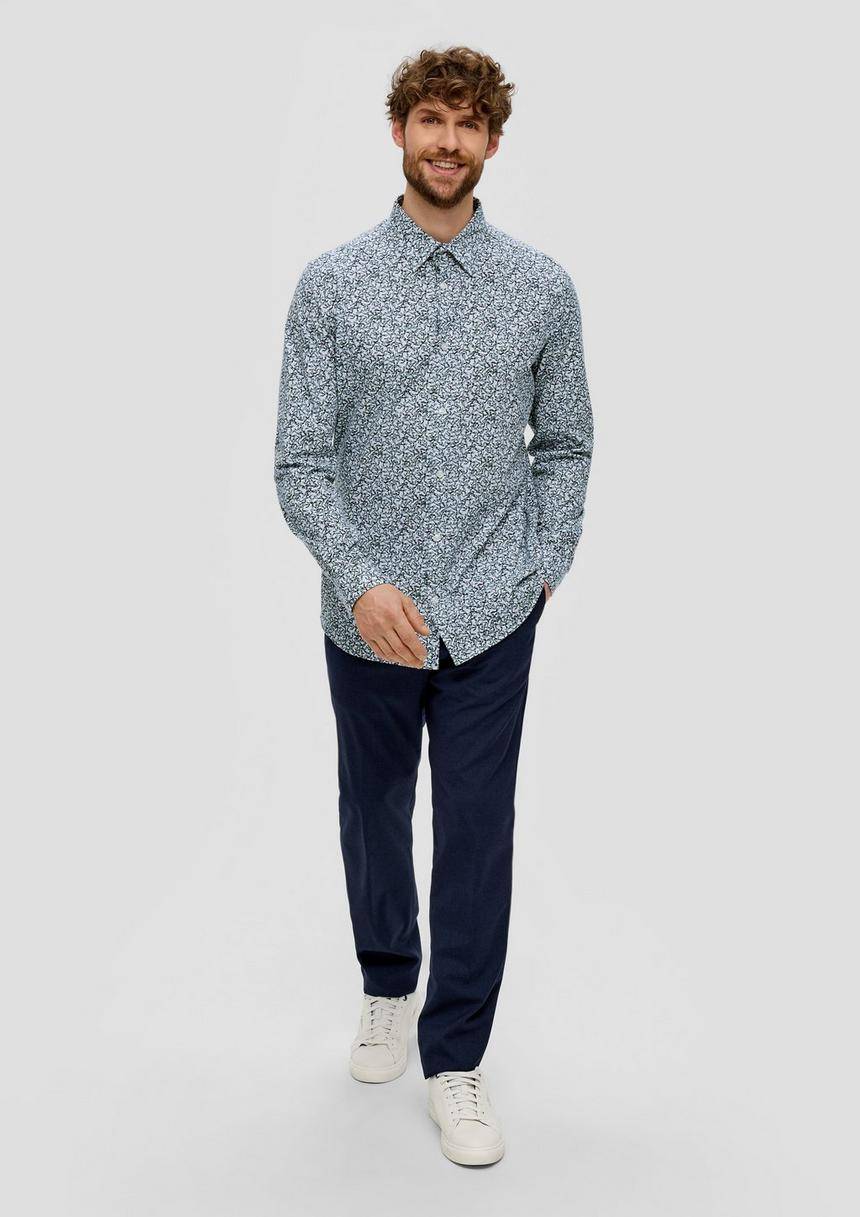 S.Oliver Jerseyhemd Mit All-over-Print