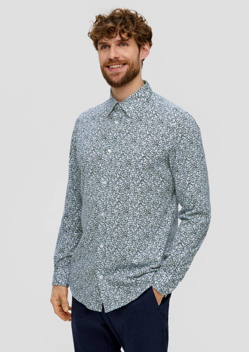 S.Oliver Jerseyhemd mit All-over-Print