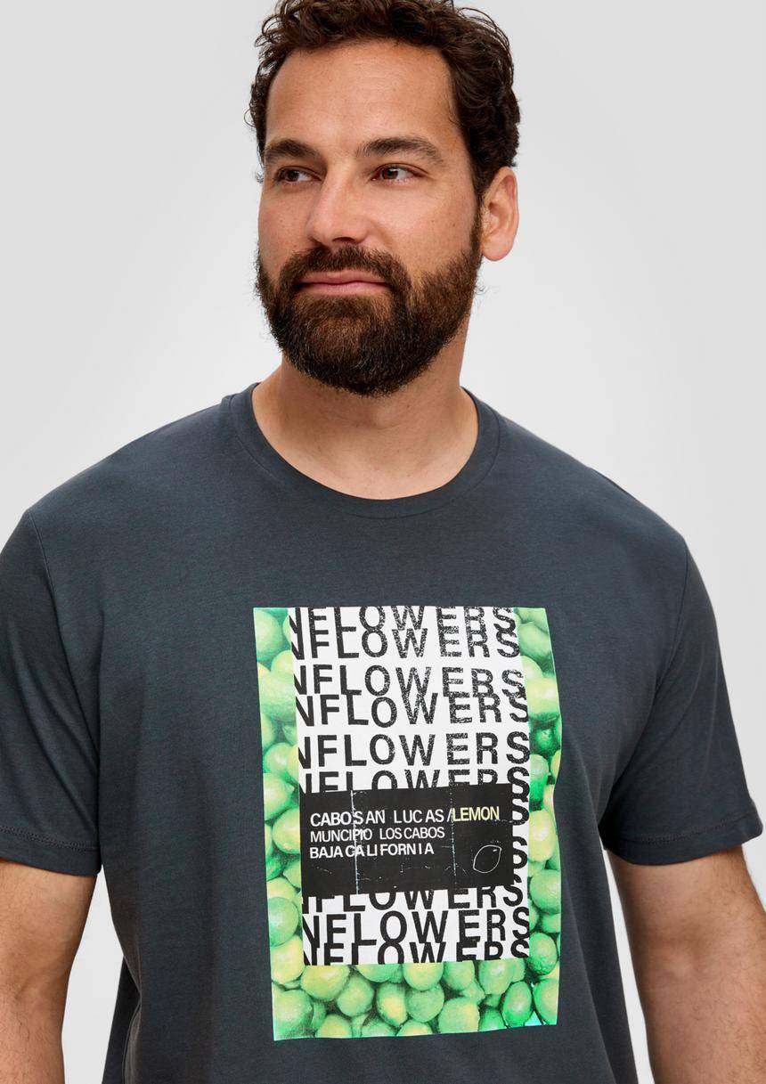 S.Oliver Jerseyshirt Mit Artwork
