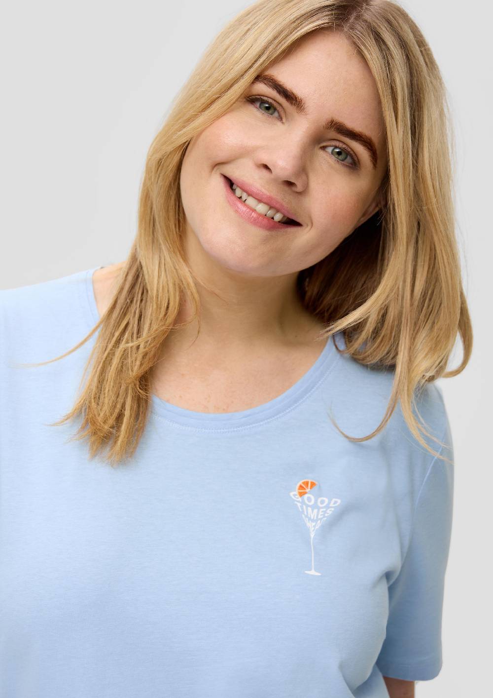 S.Oliver Jerseyshirt Mit Printdetail
