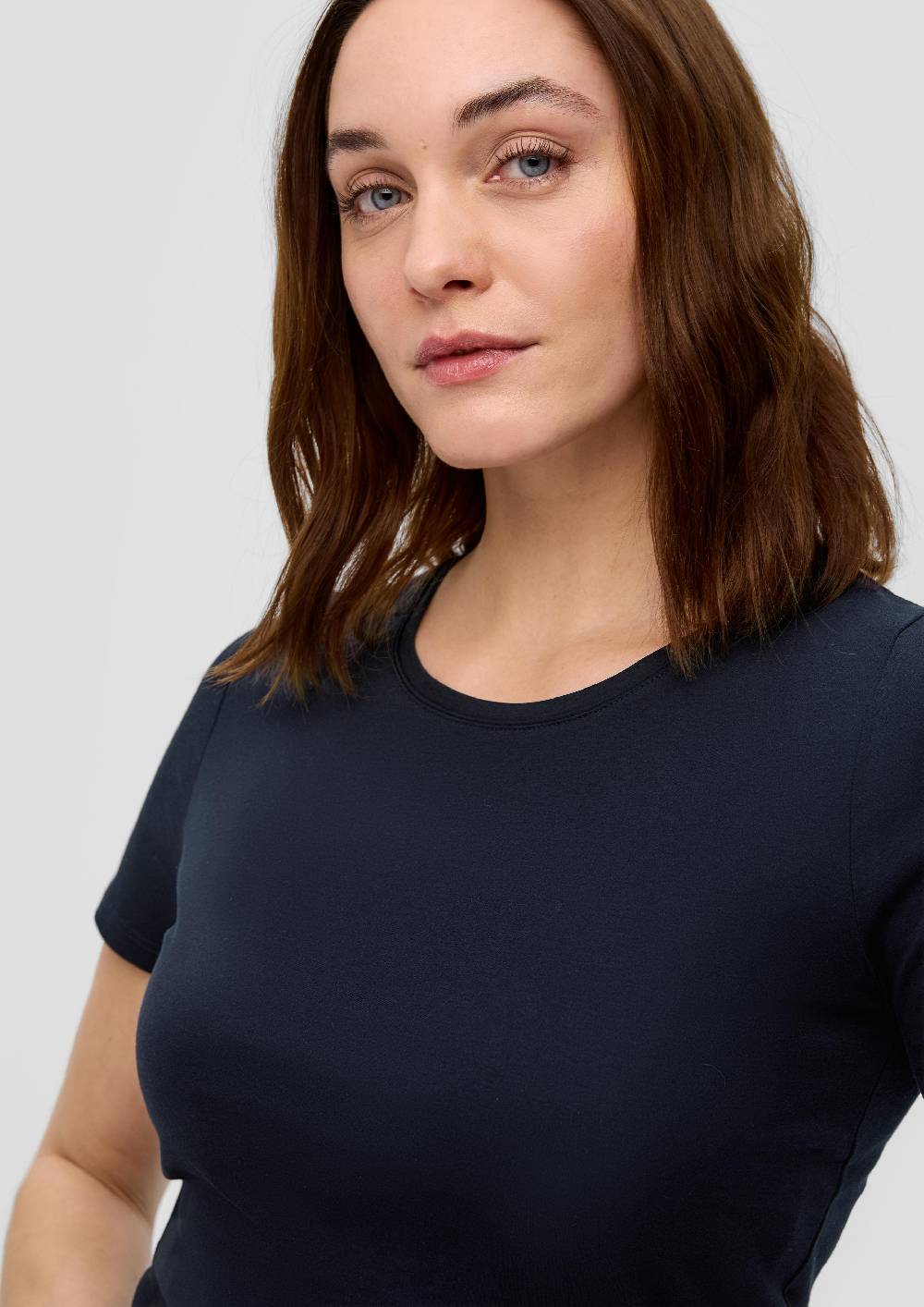 S.Oliver Jerseyshirt Mit Rundhalsausschnitt