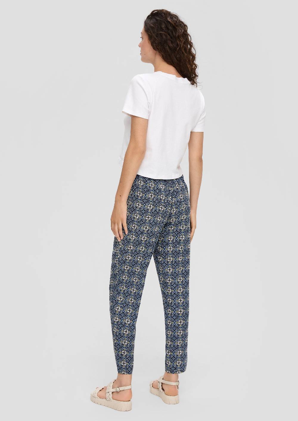 S.Oliver Jogpants Aus Viskose Mit All-over-Print