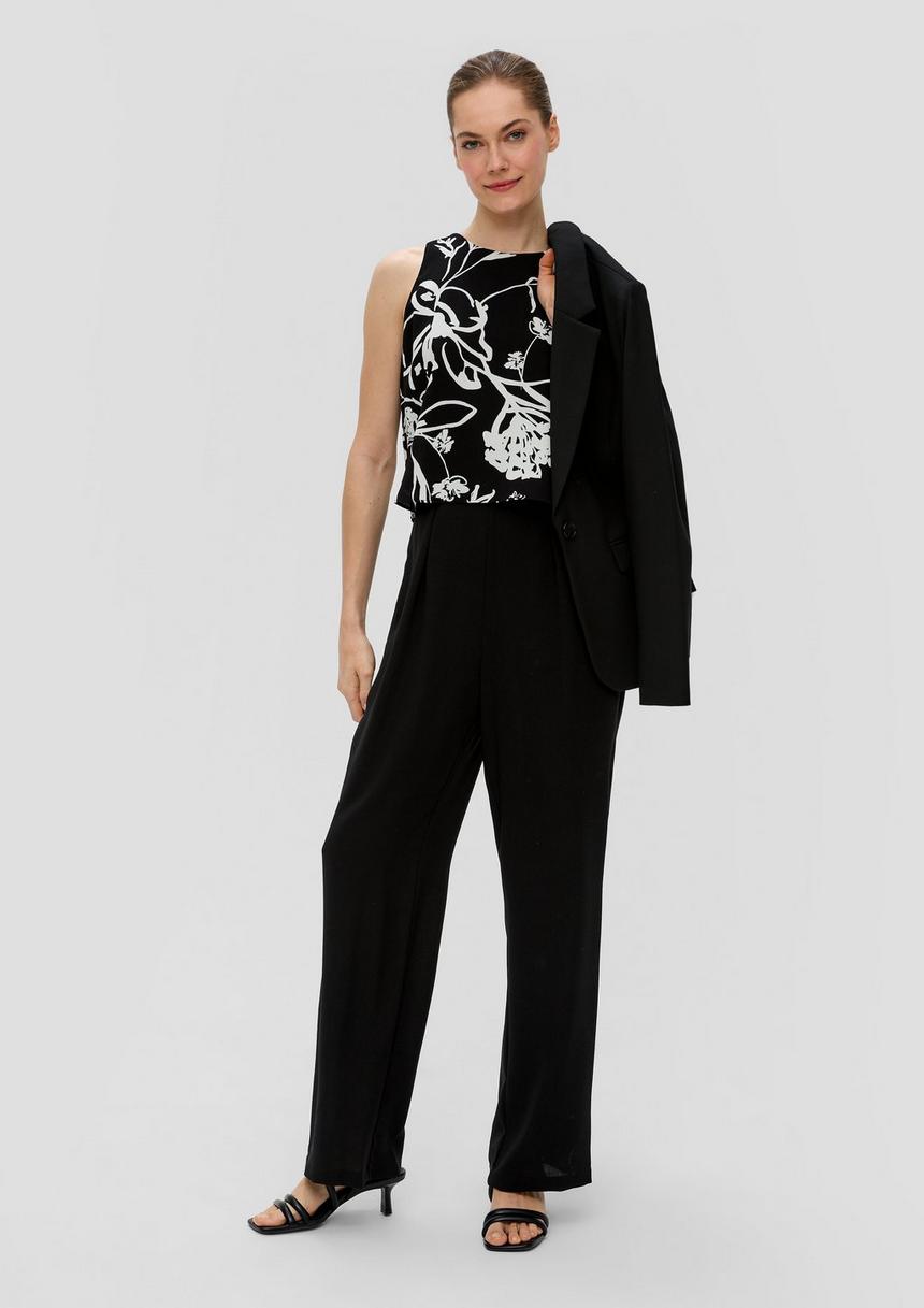 S.Oliver Jumpsuit Aus Crêpe