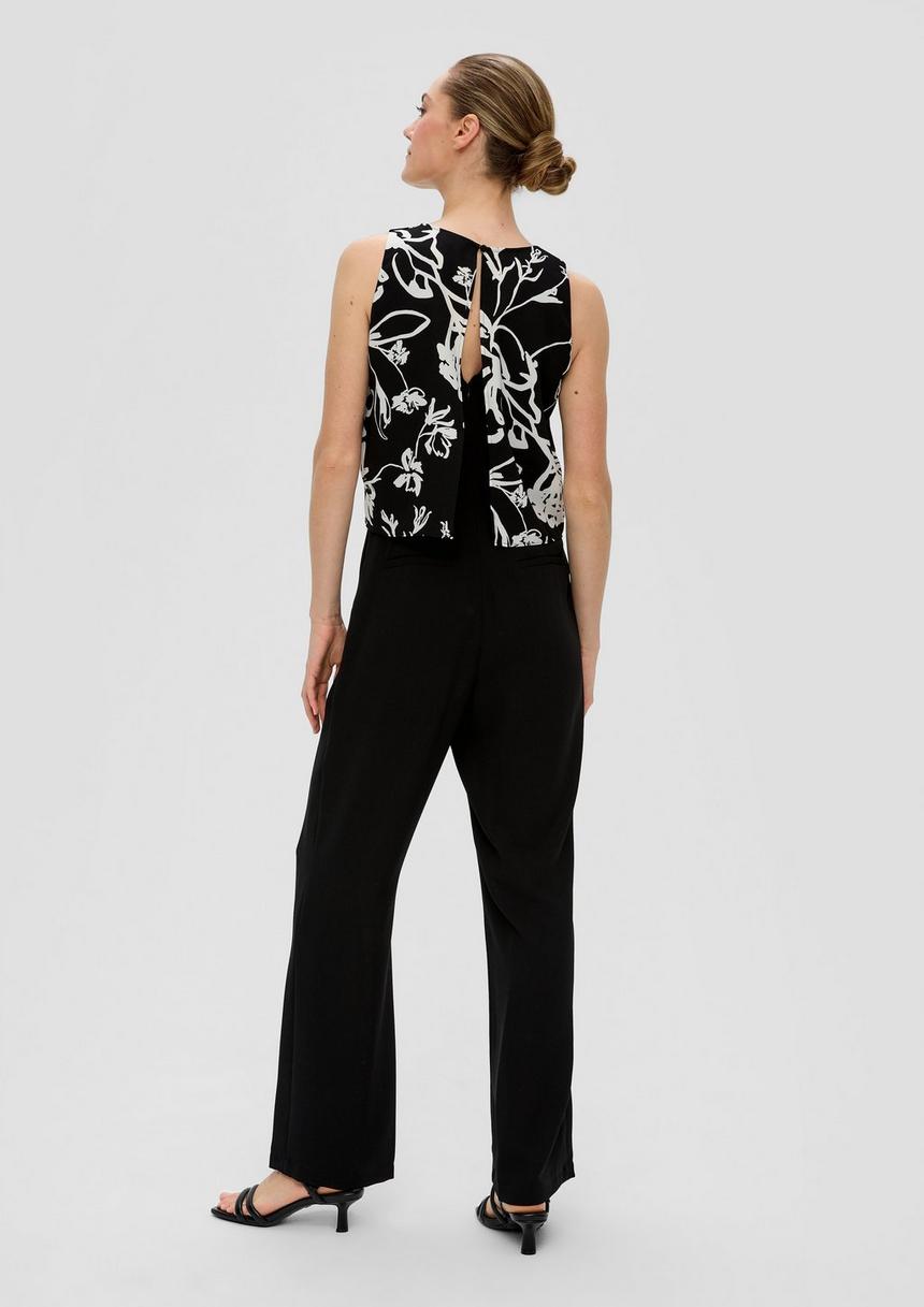 S.Oliver Jumpsuit Aus Crêpe