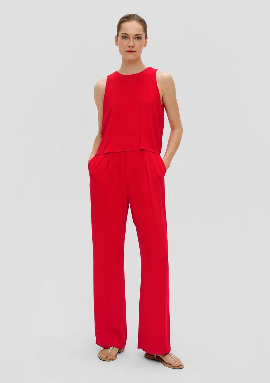 S.Oliver Jumpsuit Aus Crêpe