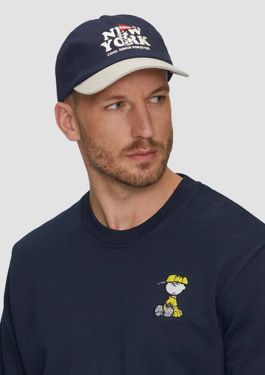 S.Oliver Kappe Mit Peanuts®-Stickerei