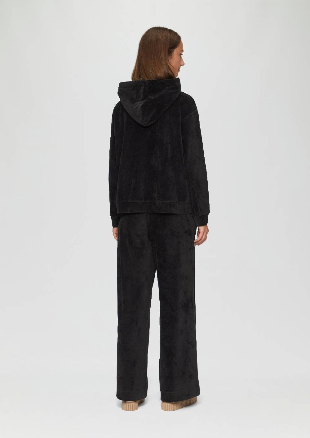 S.Oliver Kapuzen-Sweatshirt Mit Cord-Struktur