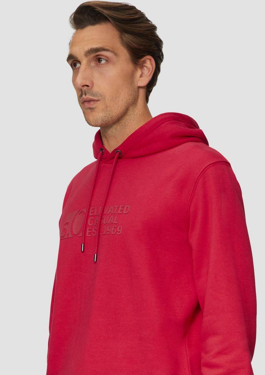 S.Oliver Kapuzen-Sweatshirt Mit Logo-Print