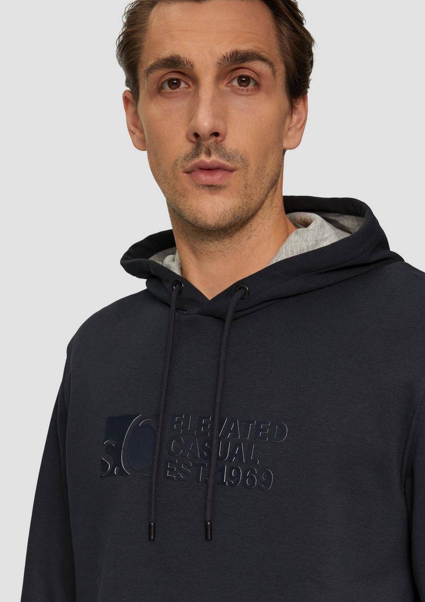 S.Oliver Kapuzen-Sweatshirt Mit Logo-Print