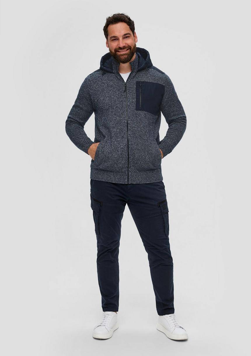 S.Oliver Kapuzenjacke Im Fabricmix