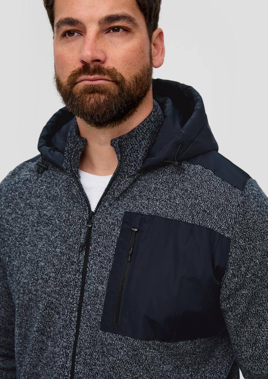 S.Oliver Kapuzenjacke Im Fabricmix