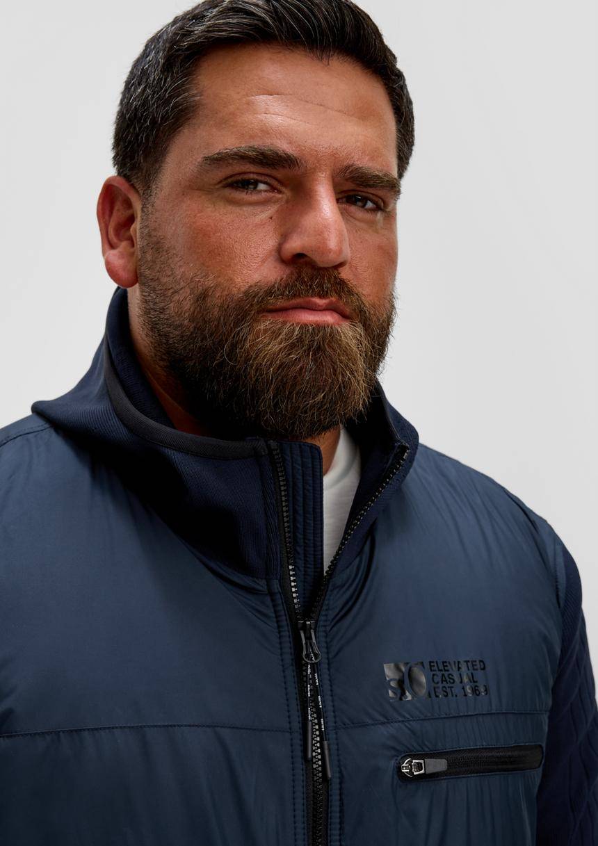 S.Oliver Kapuzenjacke Im Fabricmix