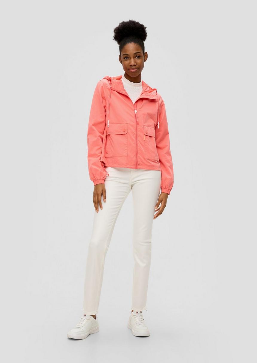 S.Oliver Kapuzenjacke Mit Crinkle-Struktur