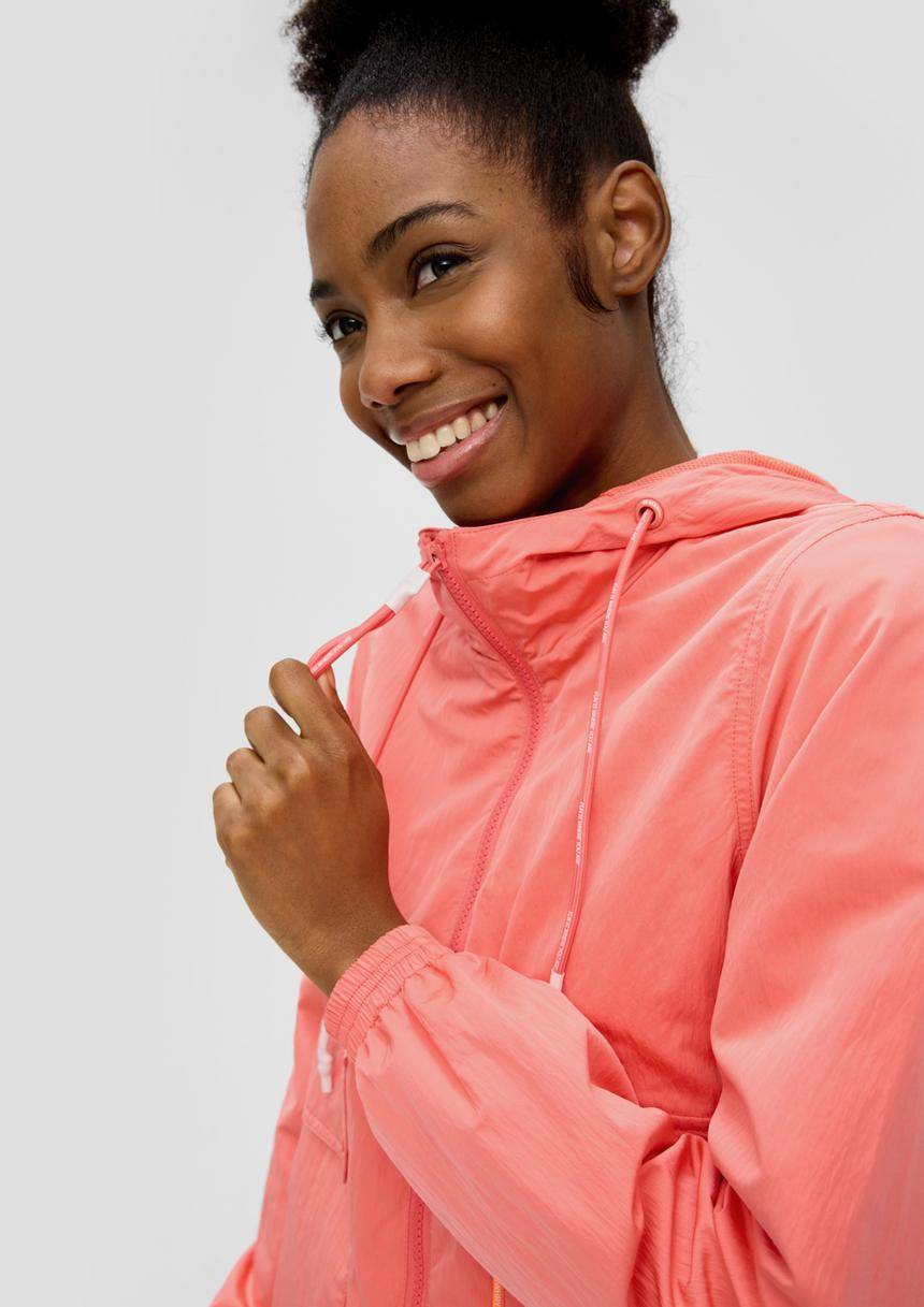 S.Oliver Kapuzenjacke Mit Crinkle-Struktur
