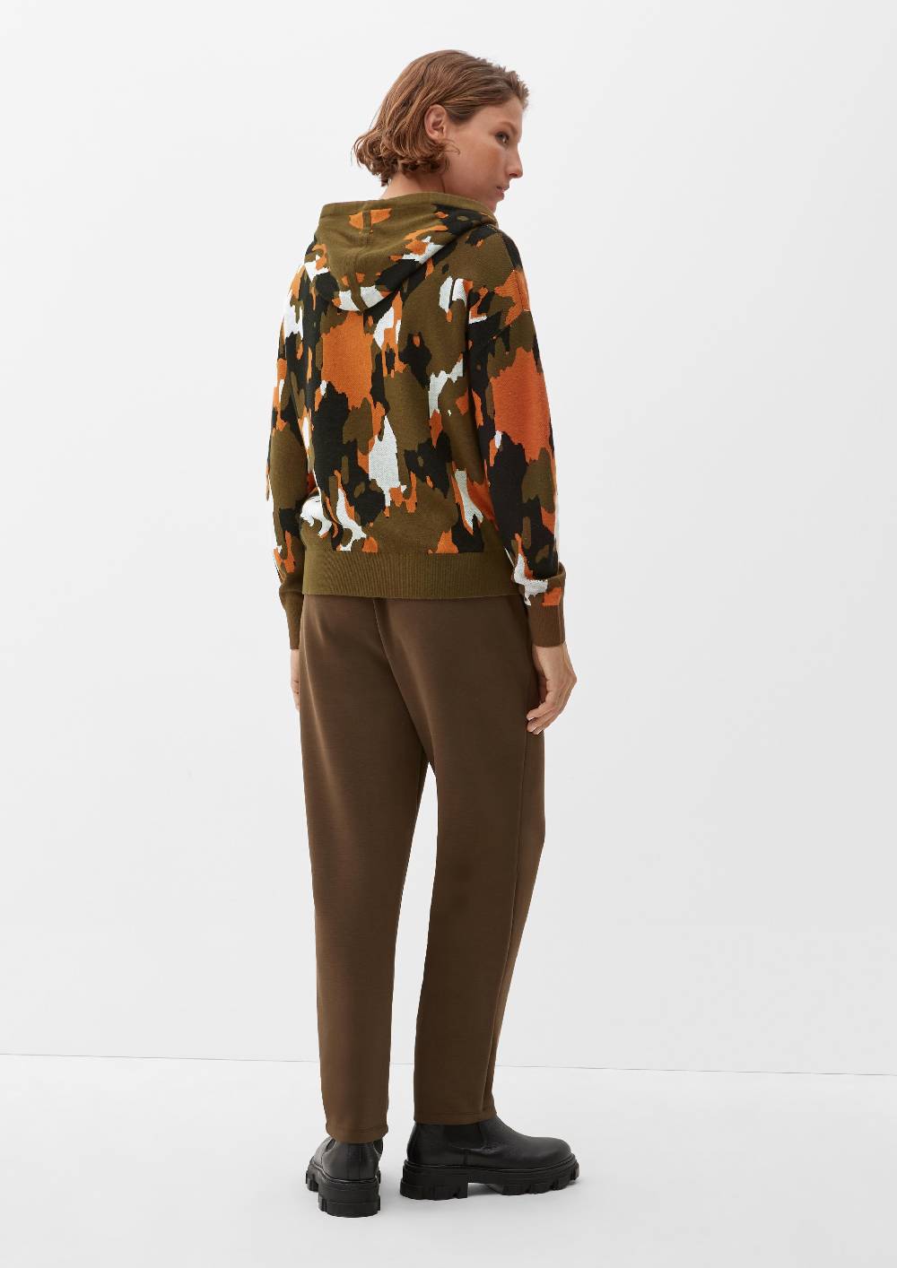 S.Oliver Kapuzenpullover Aus Viskosemix