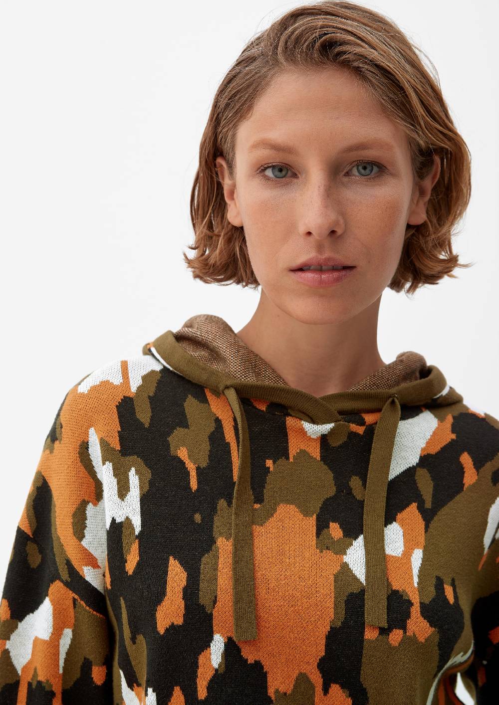 S.Oliver Kapuzenpullover Aus Viskosemix