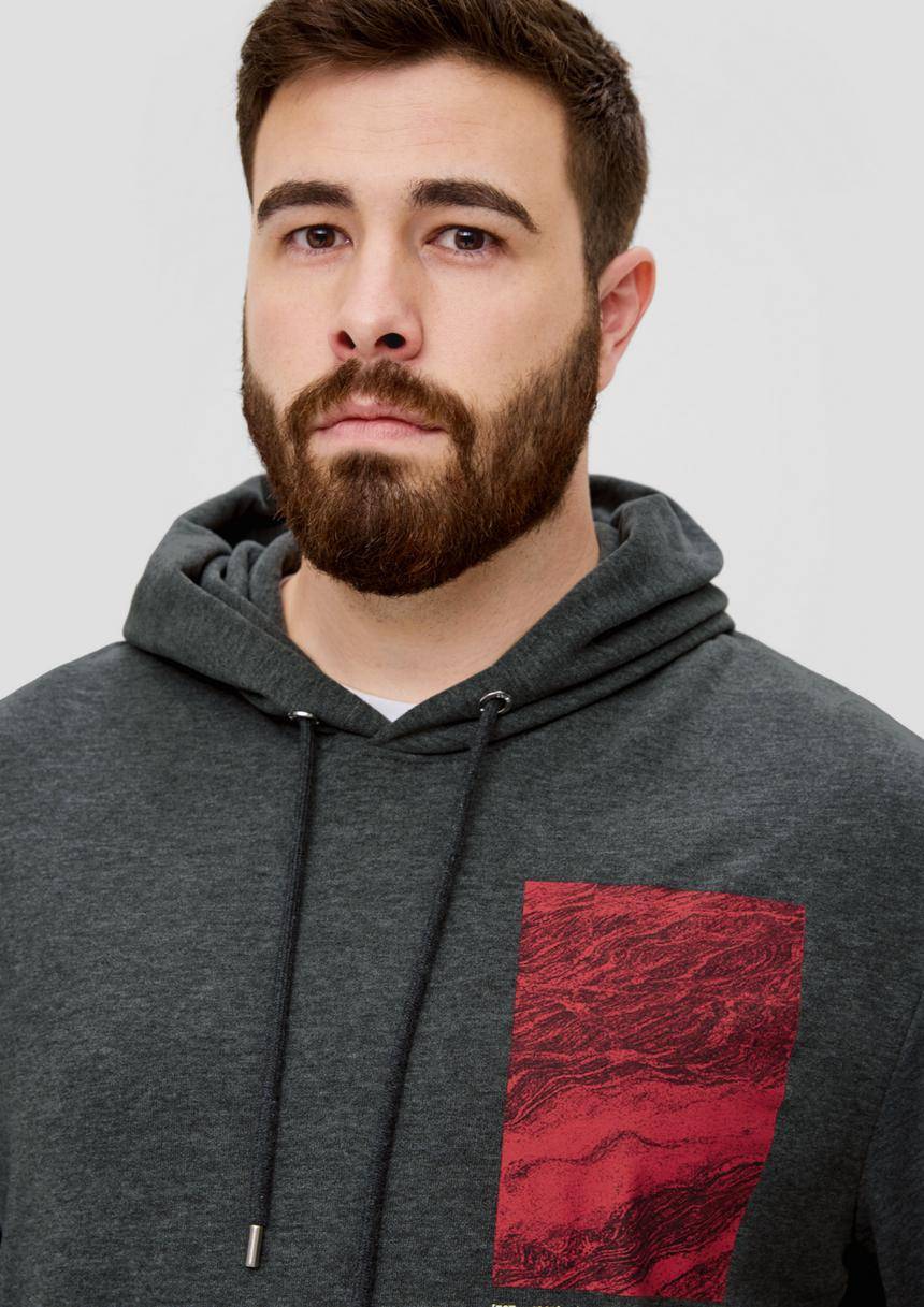 S.Oliver Kapuzensweater Mit Frontprint