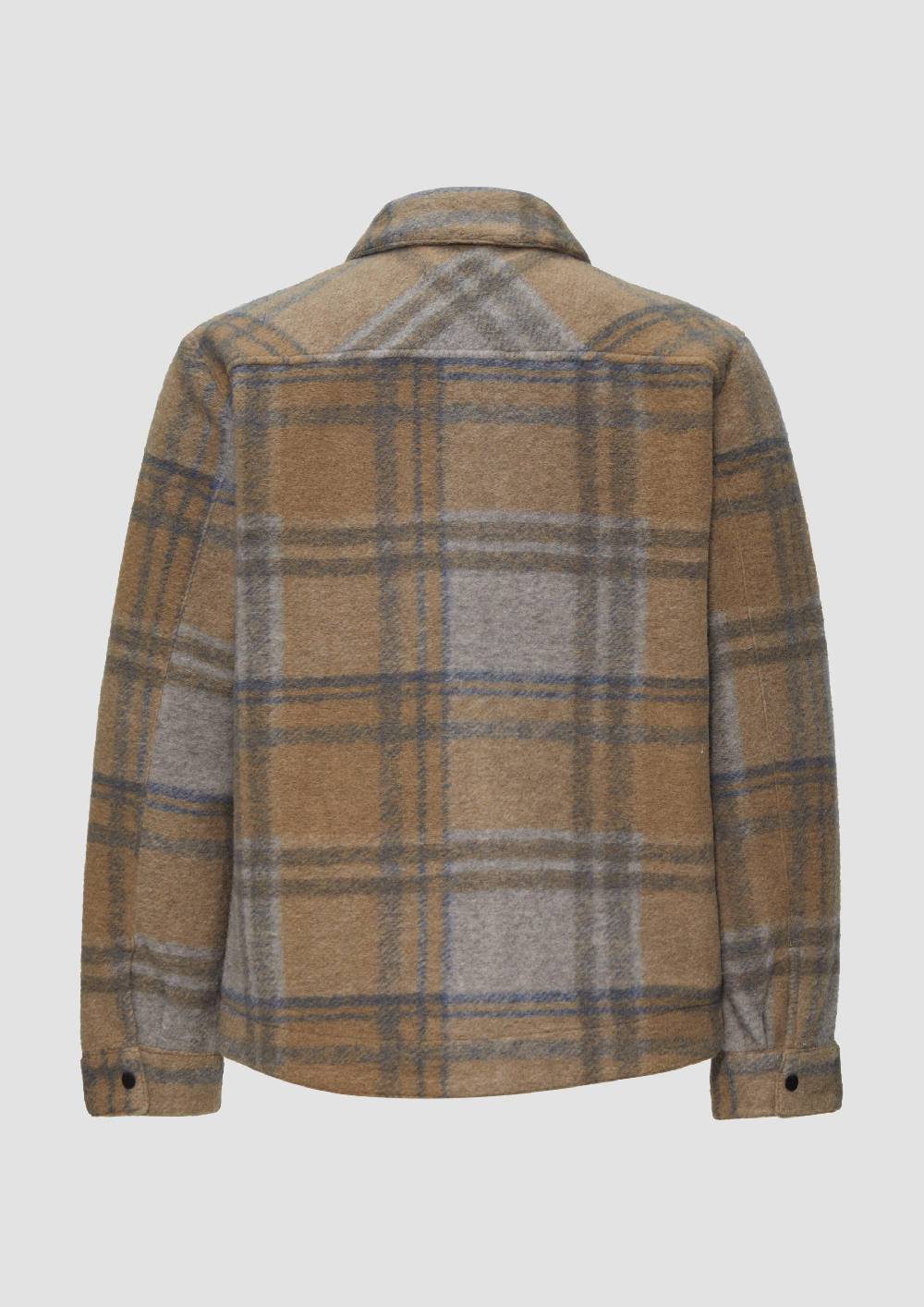 S.Oliver Karierte Hemdjacke Aus Wollmix