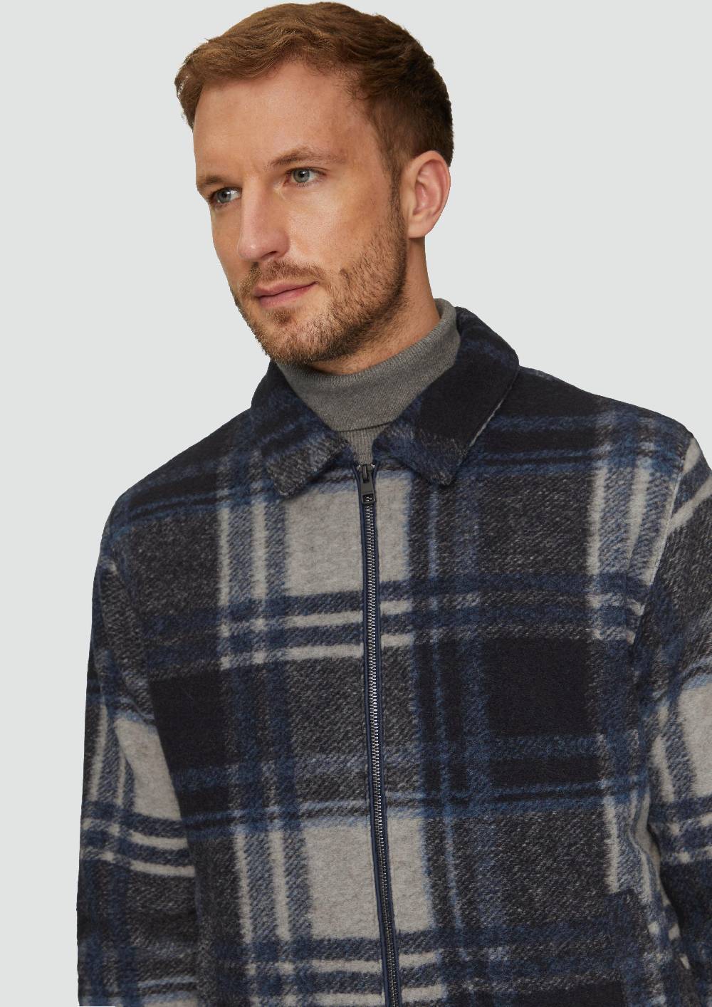 S.Oliver Karierte Hemdjacke Aus Wollmix