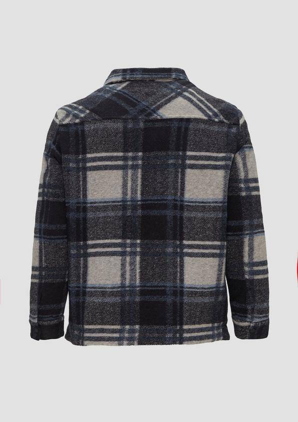 S.Oliver Karierte Hemdjacke aus Wollmix