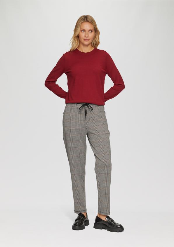 S.Oliver Karierte Jogg Pants mit Gummizug