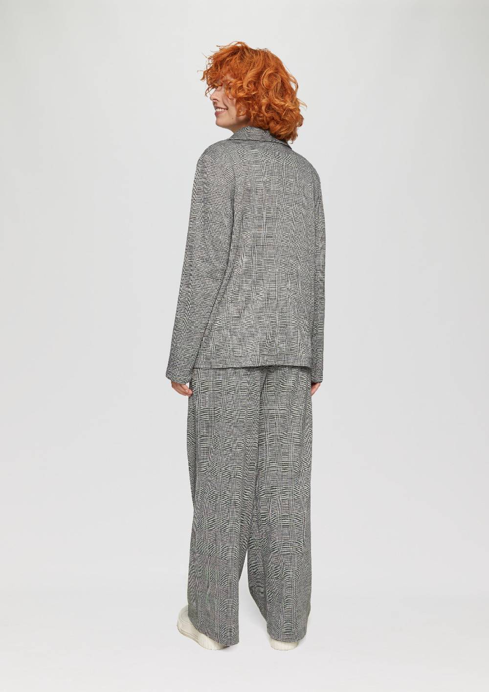 S.Oliver Karierter Blazer Aus Viskosemix