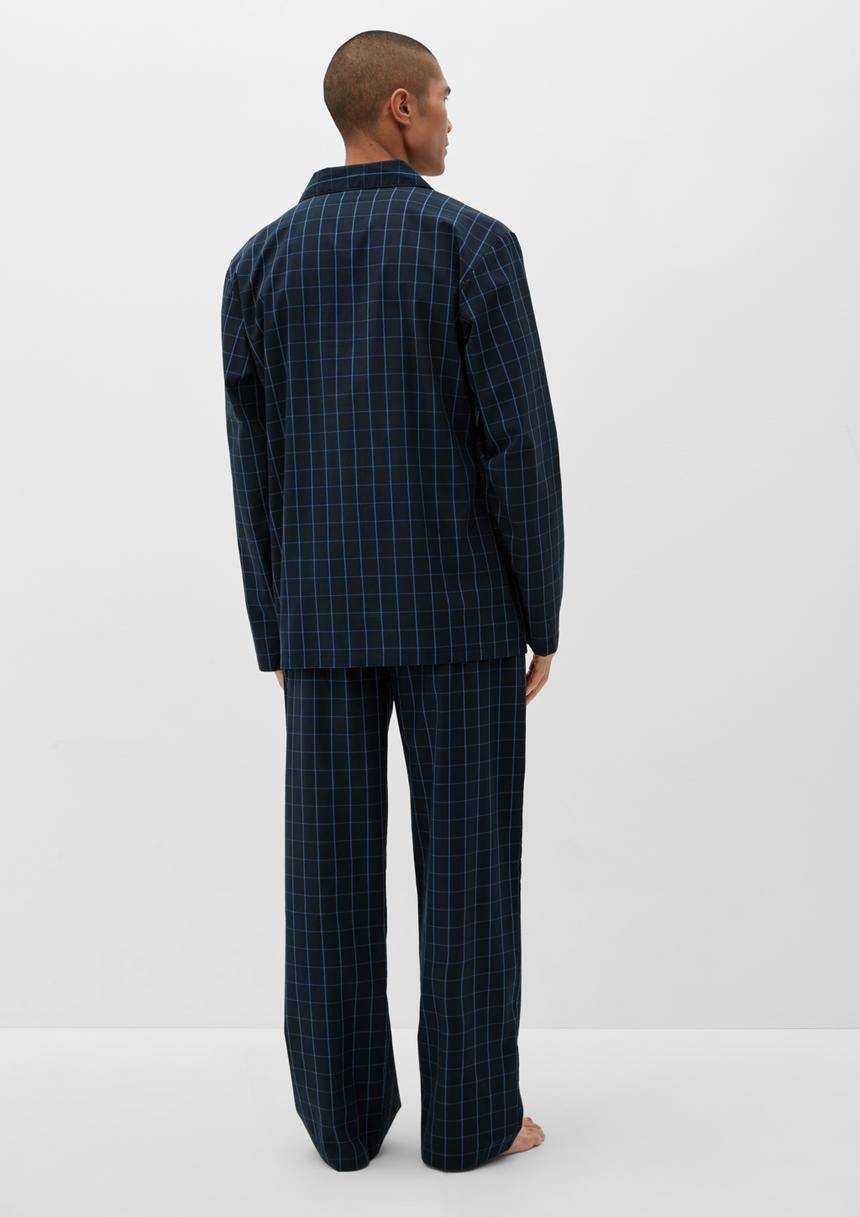 S.Oliver Karierter Pyjama Aus Baumwolle
