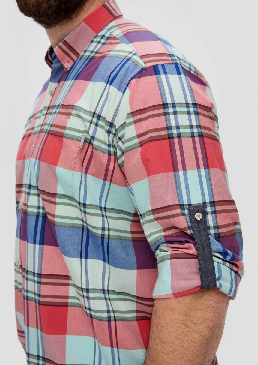 S.Oliver Kariertes Hemd Im Slim Fit