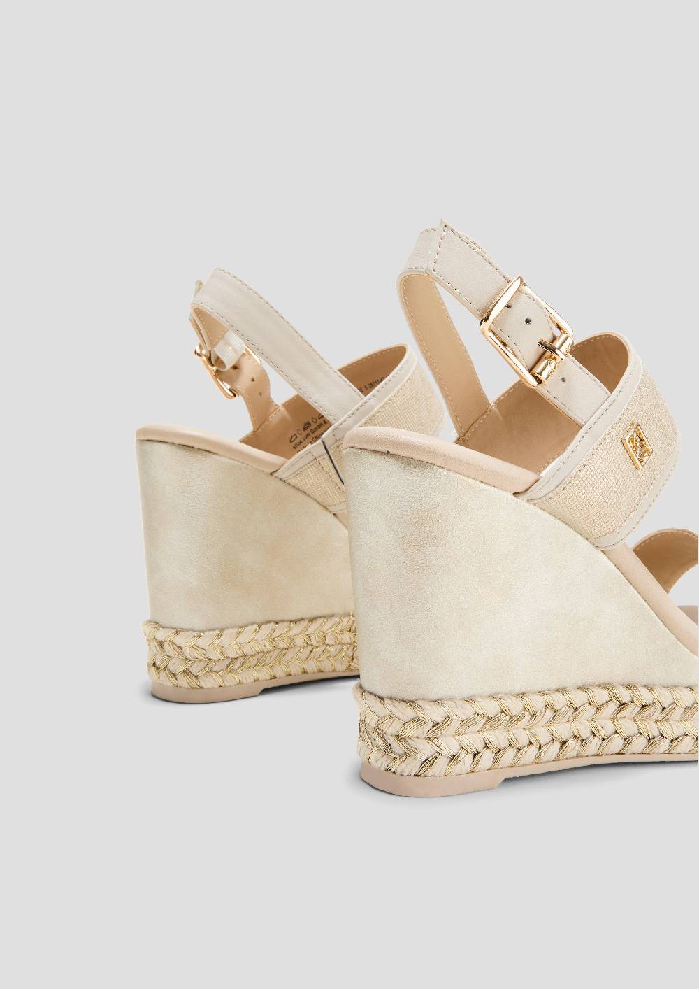 S.Oliver Keilsandalen In Metallic-Optik