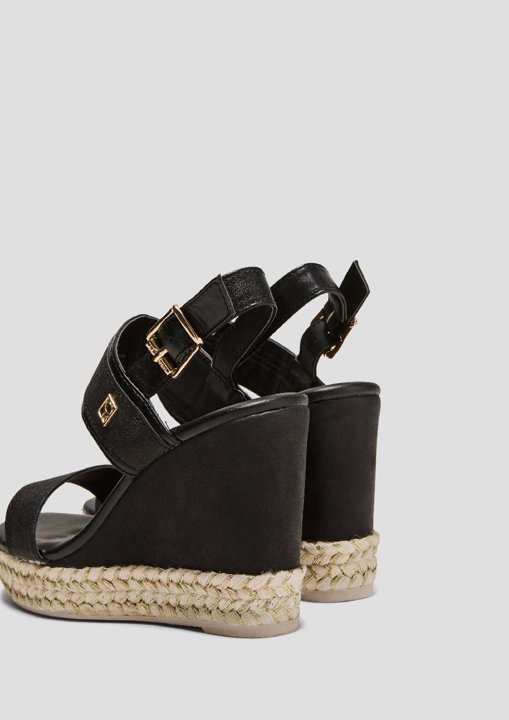 S.Oliver Keilsandalen In Metallic-Optik