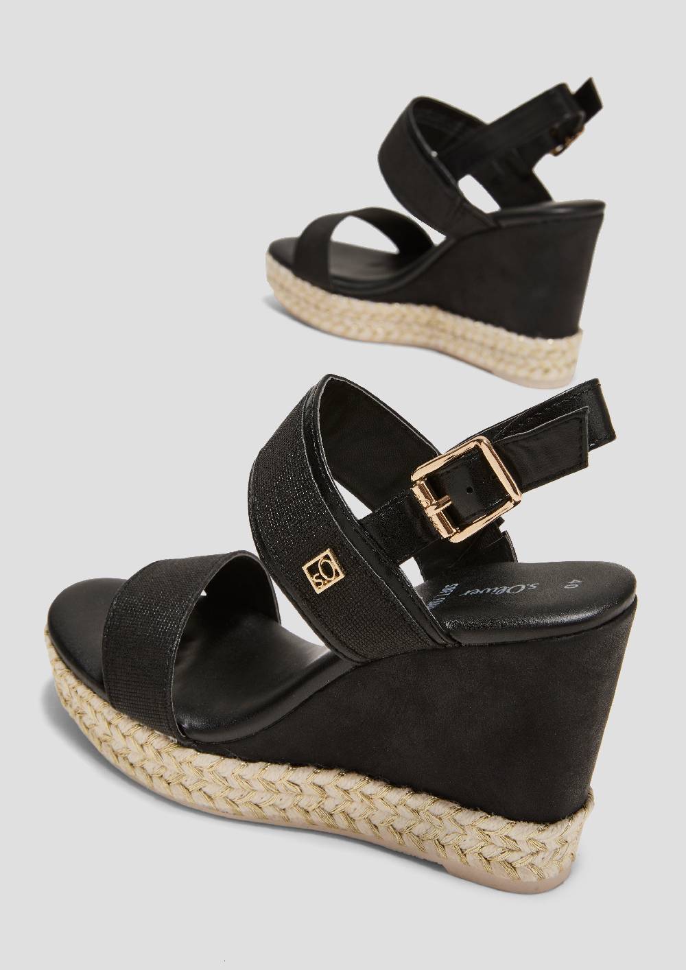 S.Oliver Keilsandalen In Metallic-Optik