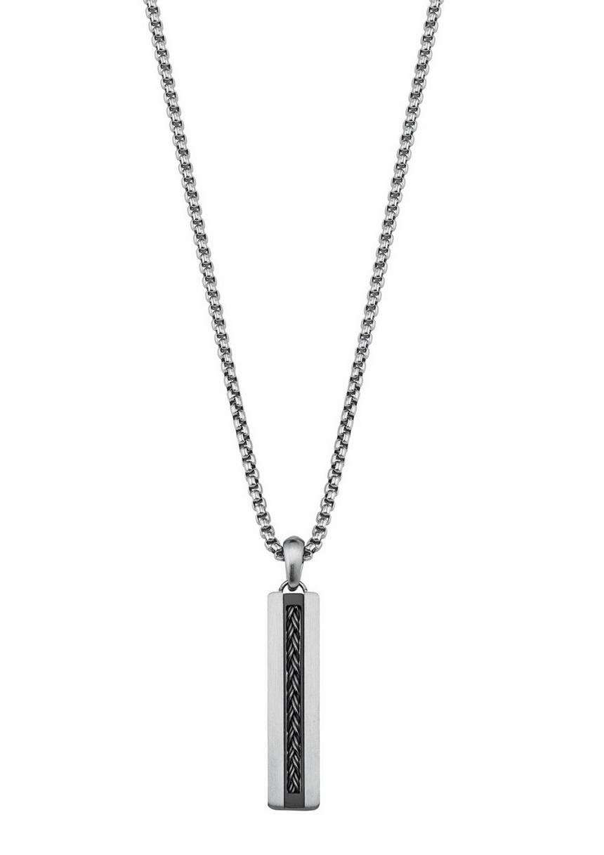 S.Oliver Kette Mit Dog-Tag Anhänger Aus Edelstahl