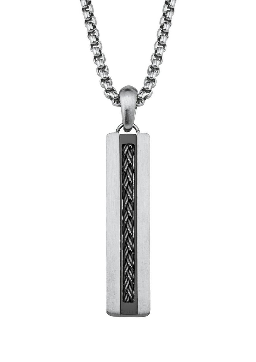 S.Oliver Kette mit Dog-Tag Anhänger aus Edelstahl