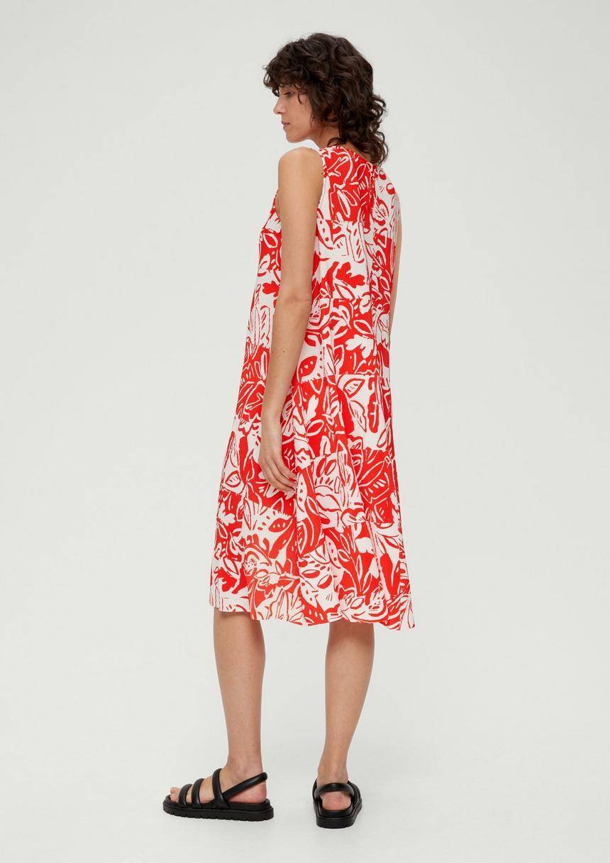 S.Oliver Kleid Mit Plisseefalten