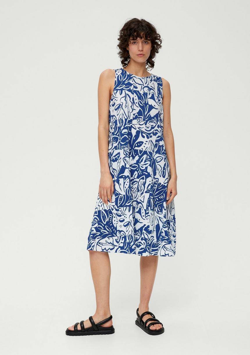 S.Oliver Kleid Mit Plisseefalten