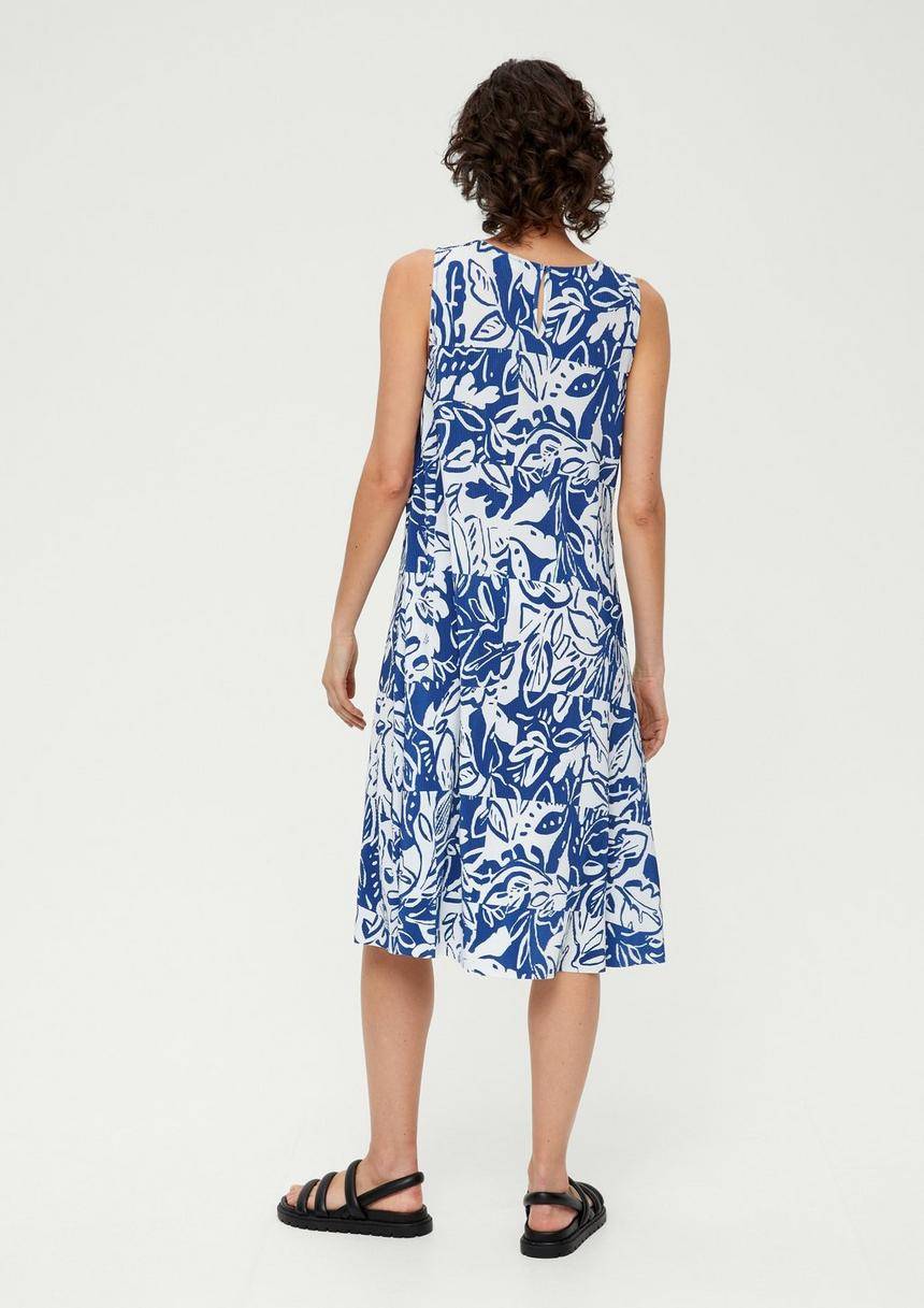 S.Oliver Kleid Mit Plisseefalten
