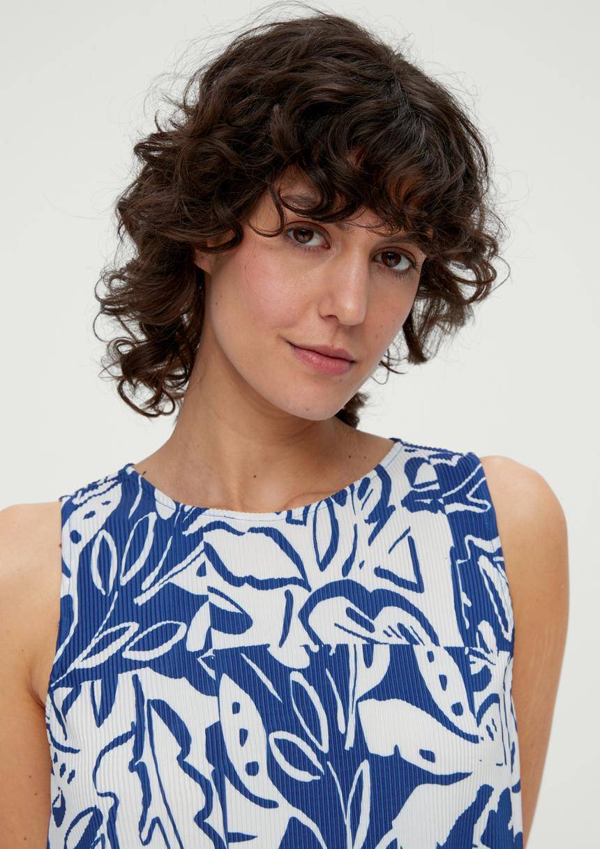 S.Oliver Kleid Mit Plisseefalten