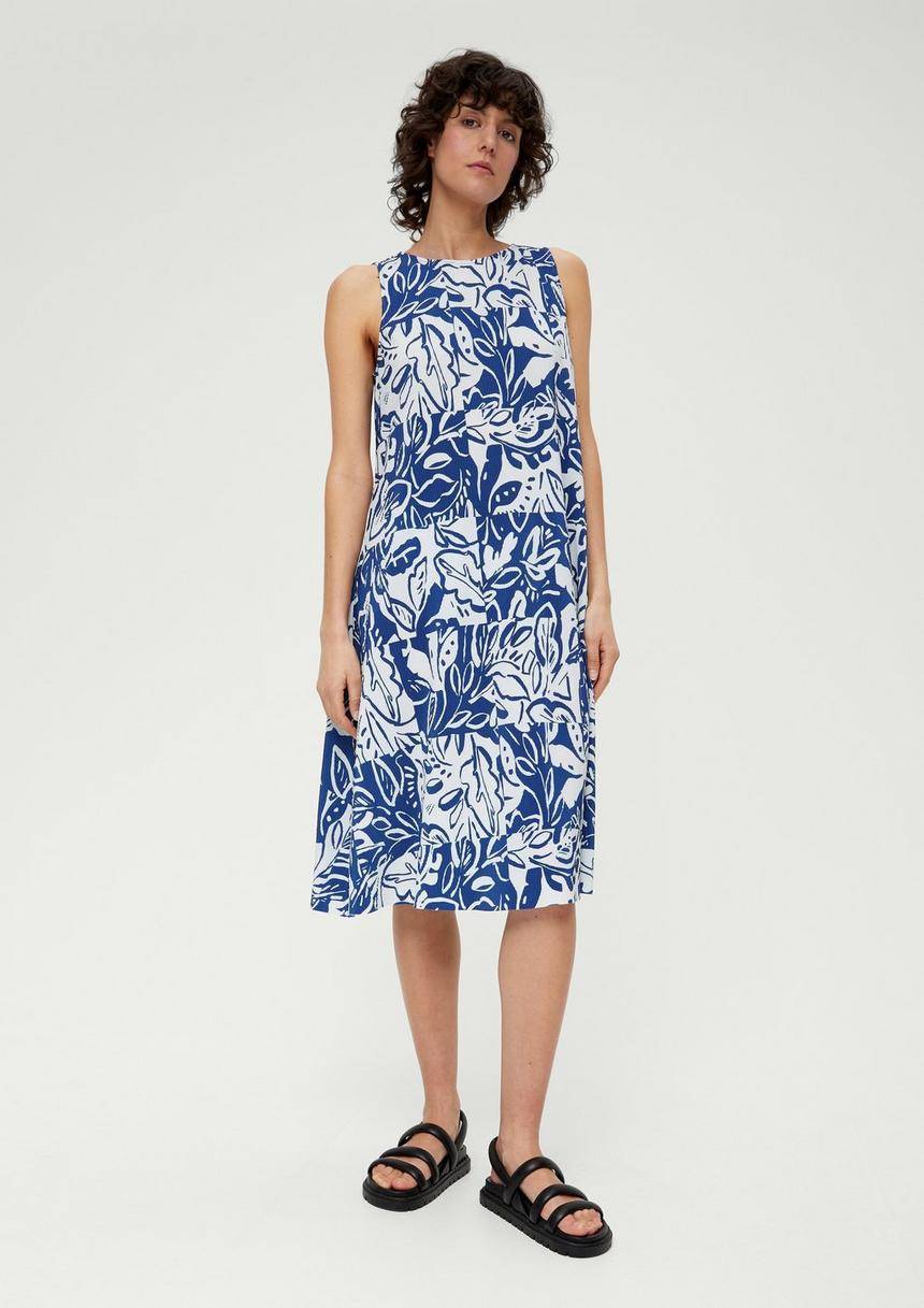 S.Oliver Kleid mit Plisseefalten