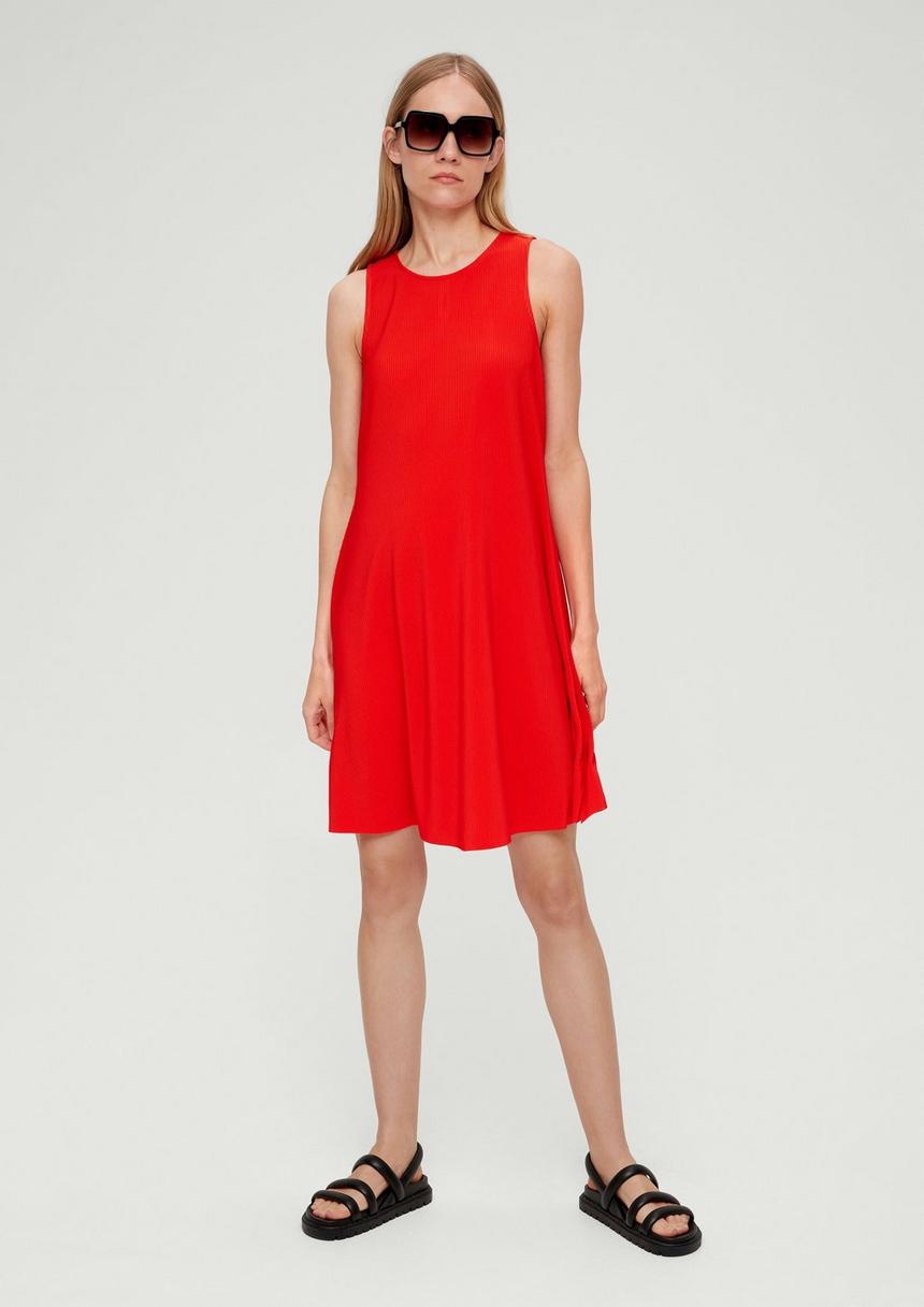 S.Oliver Kleid Mit Plisseefalten