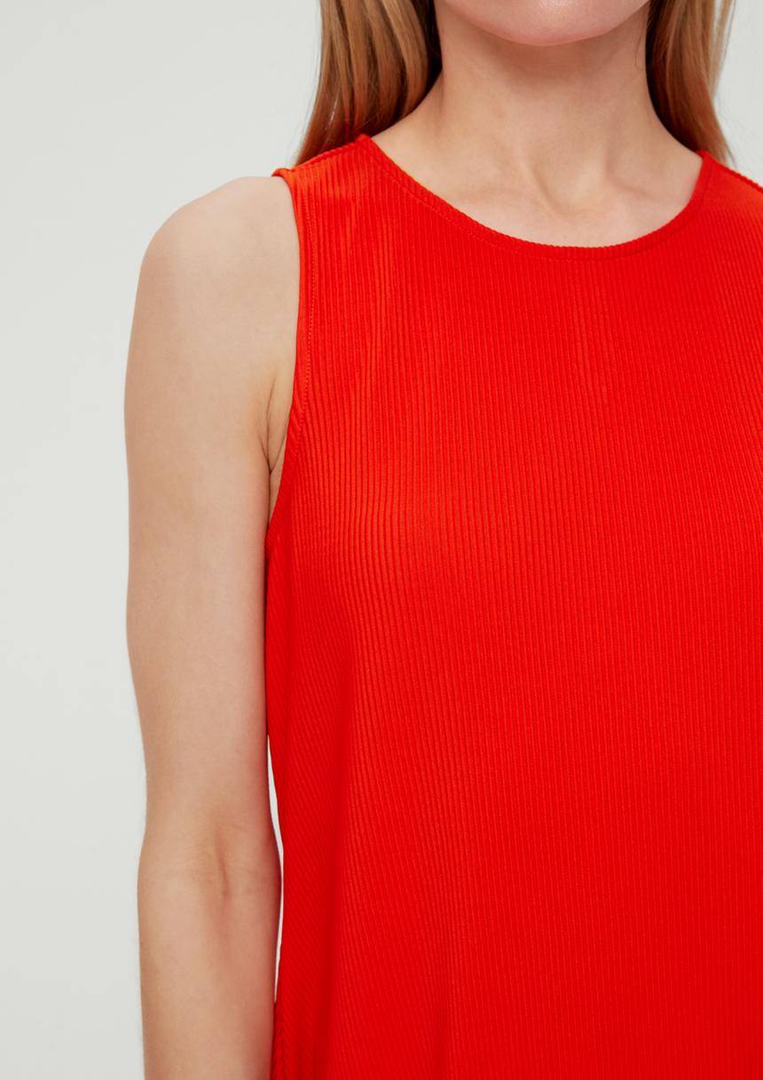S.Oliver Kleid Mit Plisseefalten